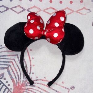 Disney Minnie Red Polka Dot Bow Headband